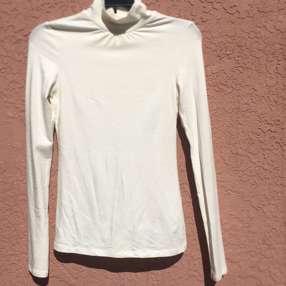 Beige turtle neck